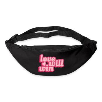 L’amour s’enroulera - Sac banane - noir - Devant