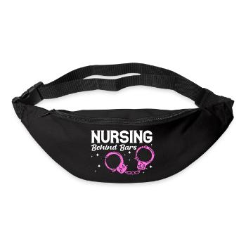 Nursing Behind Bars - Drôle d’infirmière correctionnelle - Sac banane - noir - Devant