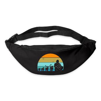 Évolution du chat - Sac banane - noir - Devant