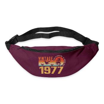 Jahrgang 1977 Jubiläumsgeschenk - Jahrgang 1977 - Gürteltasche - Burgunderrot - Vorne
