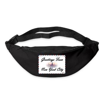 New York tourist souvenir postcard - Bum bag - black - Front