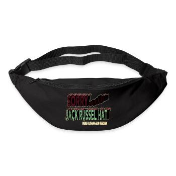 Caniche chien patte chien amoureux idée cadeau - Sac banane - noir - Devant
