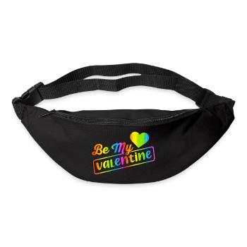 Liebe mich Valentinstag Alles Gute zum Valentinstag Valentinstag - Gürteltasche - Schwarz - Vorne