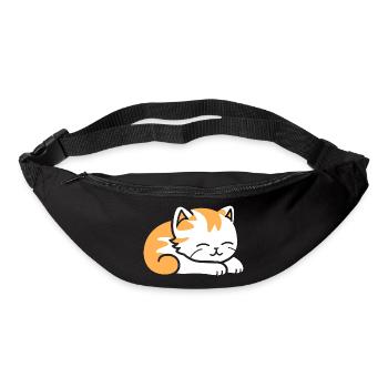 Baby Sleeping Cat - Bum bag - black - Front