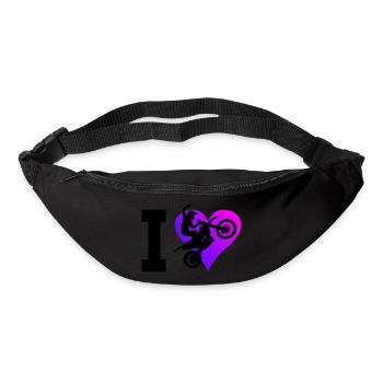 Women's Dirt Bike Dirt Biker Motocross Freestyle Moto - Bum bag - black - Front
