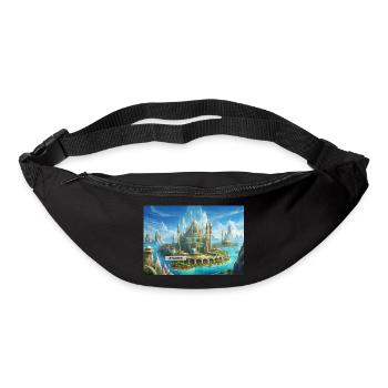 beautiful mythical places – Atlantis before doom - Bum bag - black - Front