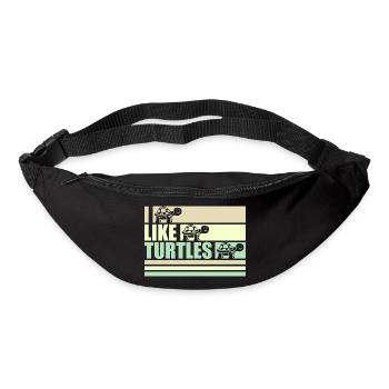 I Like Turtles Cute Tortoise Love Turtle Lover - Bum bag - black - Front