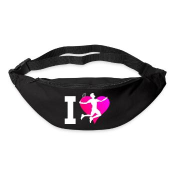 Damen Federball Herren Badminton Squash Badmintons - Gürteltasche - Schwarz - Vorne