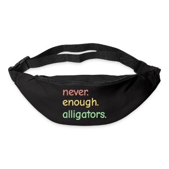 Jamais assez d’alligators - Alligator Lovers - Sac banane - noir - Devant