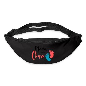 Mom, you're going to be a grandma - Bum bag - black - Front