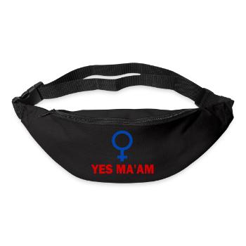 yes ma'am - Sac banane - noir - Devant