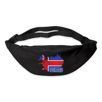 Icelandic Pride, Icelandic flag - Bum bag - black - Front