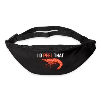 I'd Peel That Shrimp Lover Seafood - Gürteltasche - Schwarz - Vorne