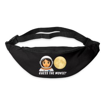 Space Explorer with Moon Picture - Bum bag - black - Front