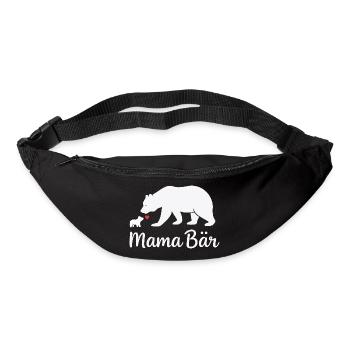 Future Maman MAMA BEAR Rétro Drôle - Sac banane - noir - Devant