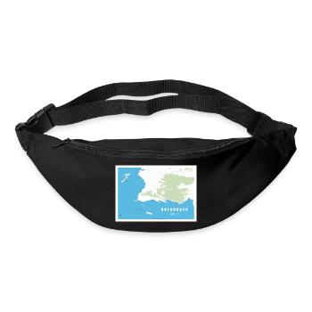 Carte_calanques_design_Marseille_Cassis - Gürteltasche - Schwarz - Vorne