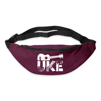 Hawaiian Ukulele Uke Uke - Gürteltasche - Burgunderrot - Vorne