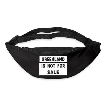 Greenland Is Not For Sale - Gürteltasche - Schwarz - Vorne
