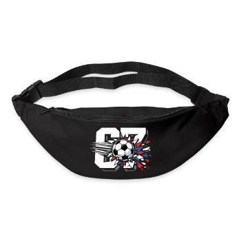 Tendance virale de la 67 Football Six Sept Gen Alpha - Sac banane - noir - Devant
