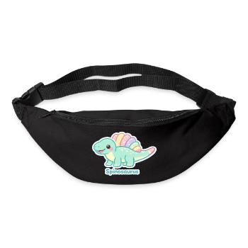 Pastell Spinosaurus Sticker - Gürteltasche - Schwarz - Vorne