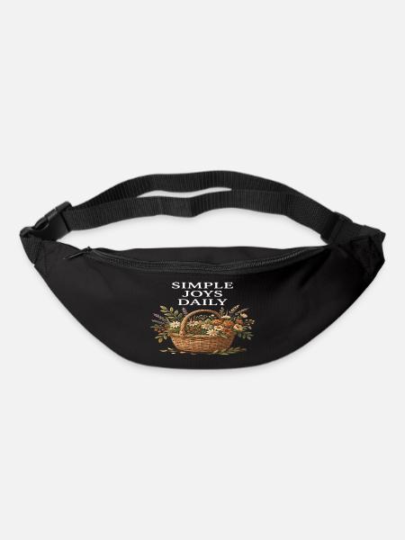Basket of Simple Joys Flower Cottagecore Farm - Bum bag - black