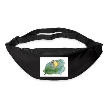Grenouille - Sac banane - noir - Devant