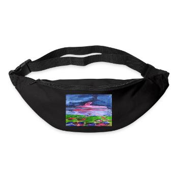 Colour magic in the evening sky - Bum bag - black - Front