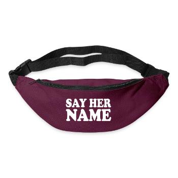 Say her name - Gürteltasche - Burgunderrot - Vorne