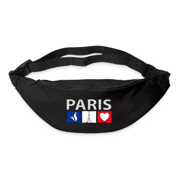 Paris with heart - Bum bag - black - Front