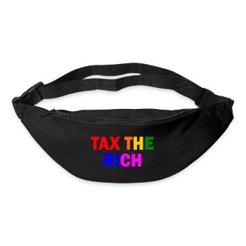 Tax the rich - Gürteltasche - Schwarz - Vorne