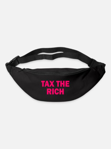 Tax the rich - Gürteltasche - Schwarz