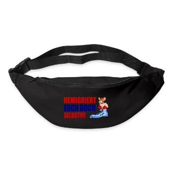 Remigrez vous-mêmes - Sac banane - noir - Devant