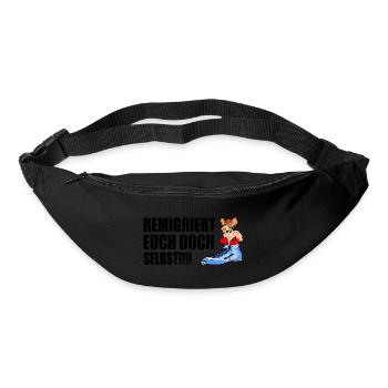 Remigrez vous-mêmes - Sac banane - noir - Devant