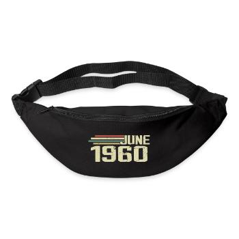 Juin 1960 Anniversaire Juin 1960 Juin 1960 Anniversaire - Sac banane - noir - Devant