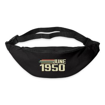 Juin 1950 Anniversaire Juin 1950 Juin 1950 Anniversaire - Sac banane - noir - Devant