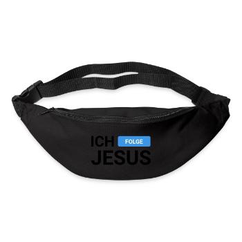 Ich Folge Jesus - Gürteltasche - Schwarz - Vorne