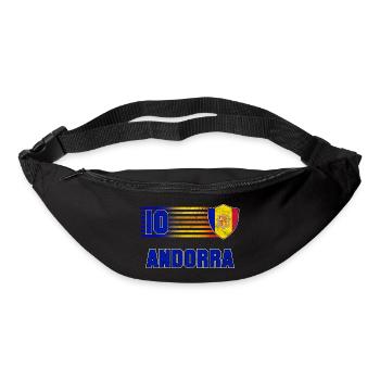 Andorra Fußball Mannschaft - Gürteltasche - Schwarz - Vorne