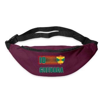 Grenada Football Team - Bum bag - burgundy - Front