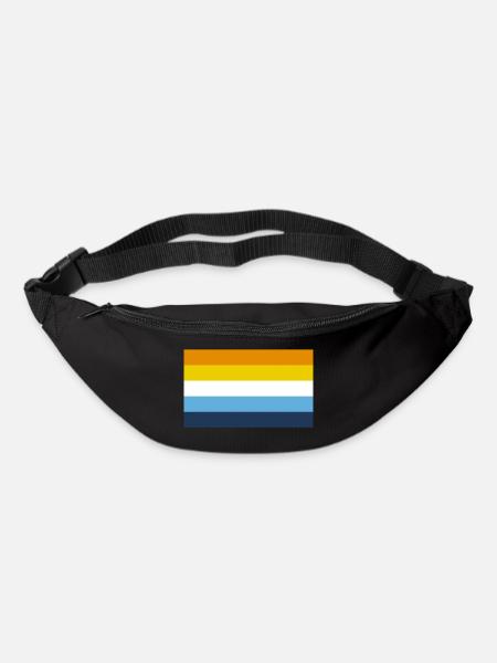 Aro Ace Pride Flagge - Gürteltasche - Schwarz