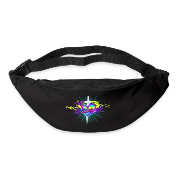 L.Gor Dolch mit Herz - Gürteltasche - Schwarz - Vorne