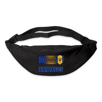 Barbados Fußball Mannschaft - Gürteltasche - Schwarz - Vorne