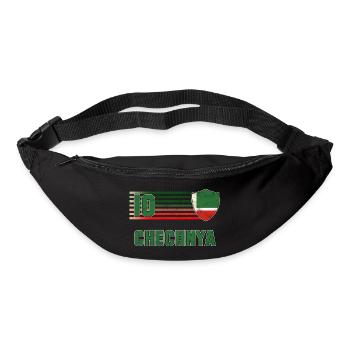 Tschetschenien Fußball Mannschaft - Gürteltasche - Schwarz - Vorne
