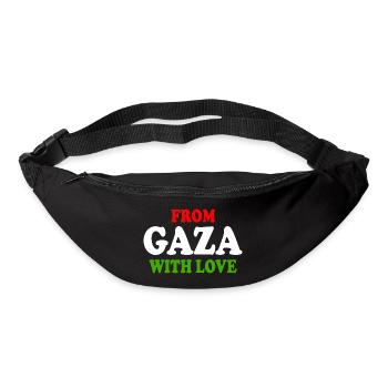 From gaza with love - Gürteltasche - Schwarz - Vorne