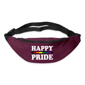 Happy pride - Sac banane - bordeaux  - Devant