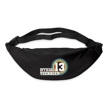 Adolescent officiel 13, cadeau cool 13e anniversaire - Sac banane - noir - Devant