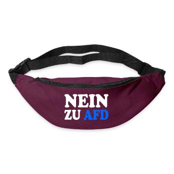 No to afd - Bum bag - burgundy - Front