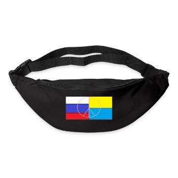 Russland vs Ukraine pease - Gürteltasche - Schwarz - Vorne