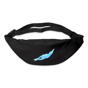 Für Schwimmer: Startsprung - Gürteltasche - Schwarz - Vorne