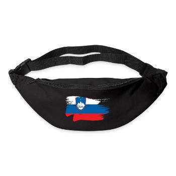 Slovénie Drapeau des Balkans Drapeau slovène Vintage - Sac banane - noir - Devant