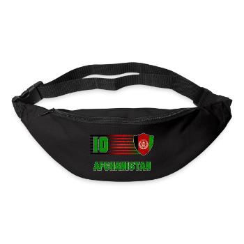 Afghanistan Fußball Mannschaft - Gürteltasche - Schwarz - Vorne